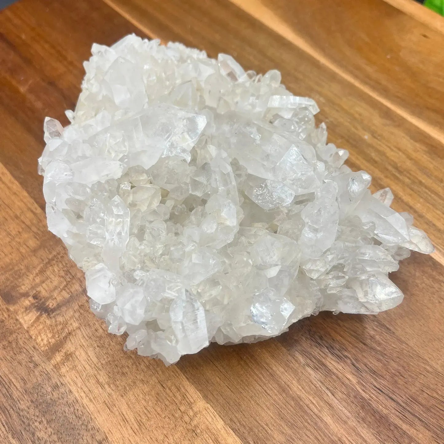 brazilian raw clear quartz cluster with radiant formation - clearquartzshop