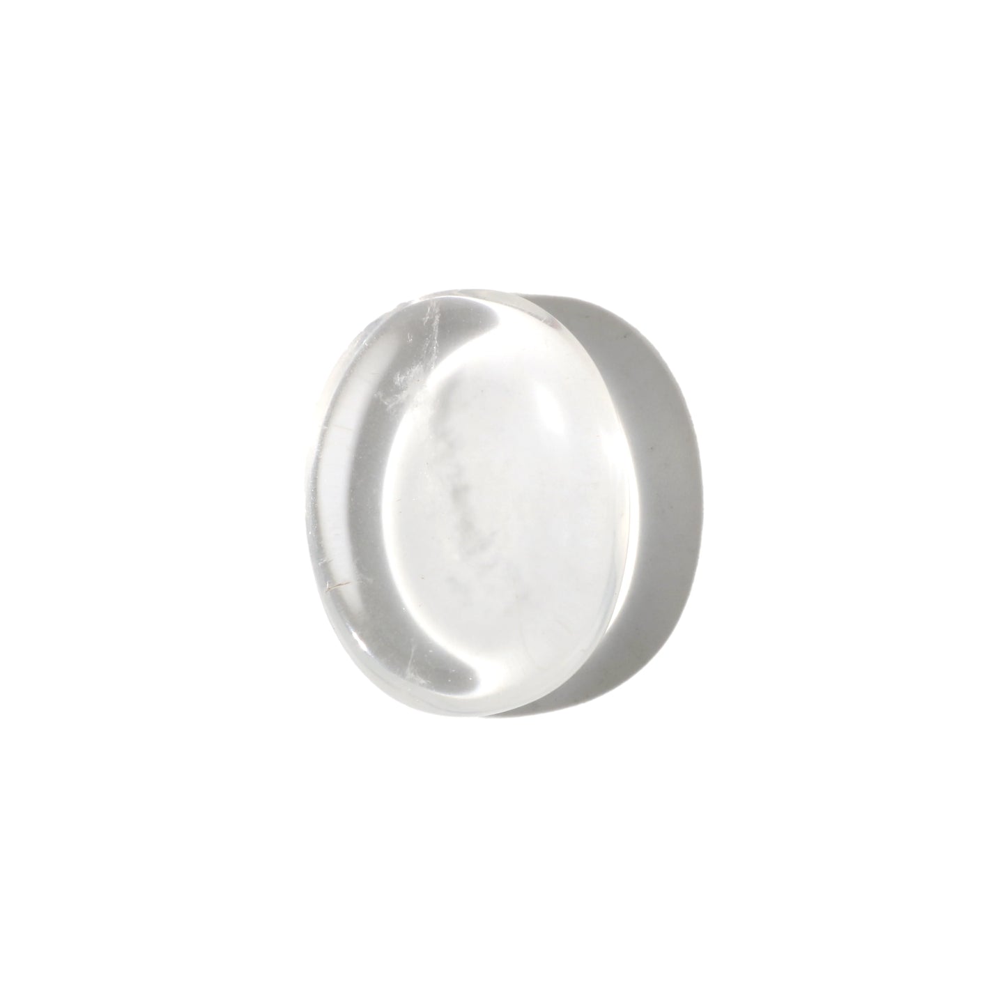 clear quartz palm stone - clear pocket crystal by clearquartzshop
