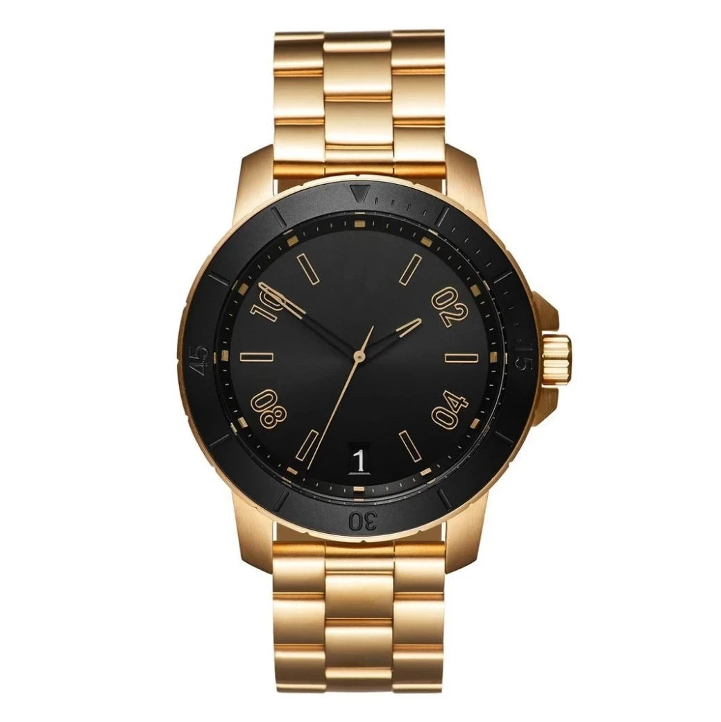 gold stainless steel luxury diver watch for men and women at clearquartzshop