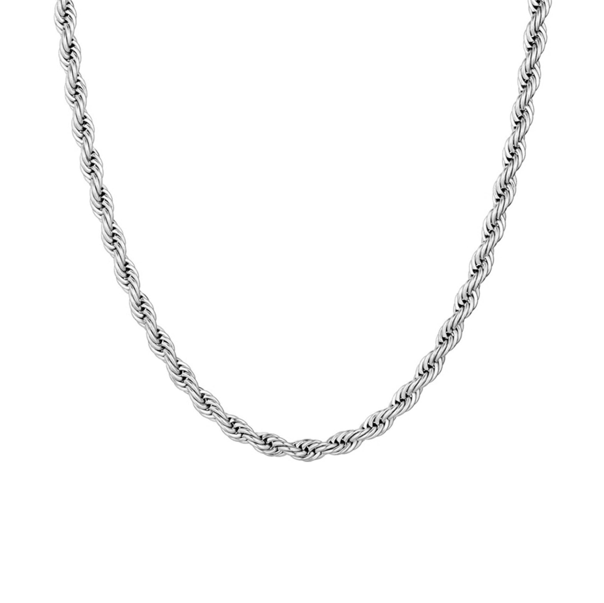 925 sterling silver rope chain for men and women - luxury hip hop necklace by clearquartzshop