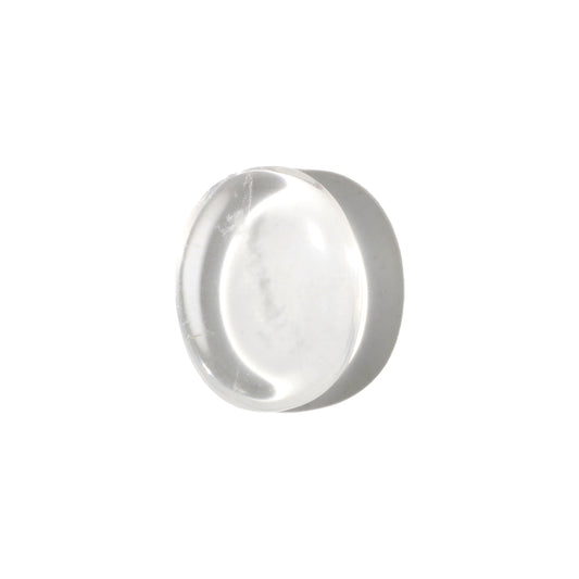 clear quartz palm stone - clear pocket crystal by clearquartzshop