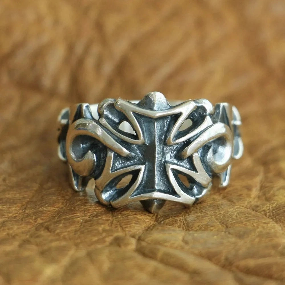 925 sterling silver cross ring for men and women | faith jewelry by clearquartzshop