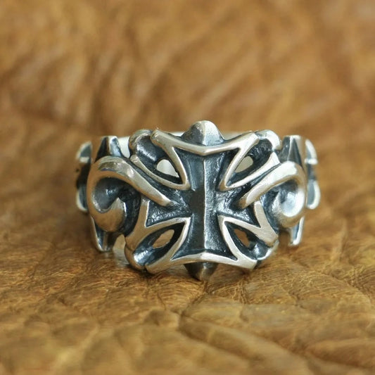 925 sterling silver cross ring for men and women | faith jewelry by clearquartzshop