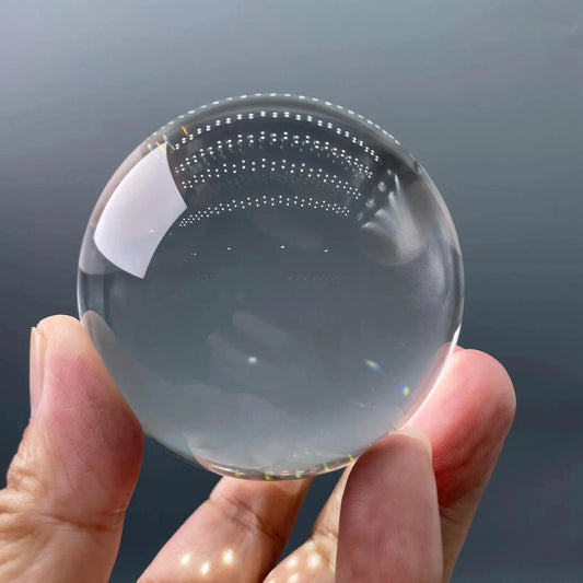 3000 carat flawless himalayan clear quartz crystal sphere, showcasing its exceptional polished surface - clearquartzshop