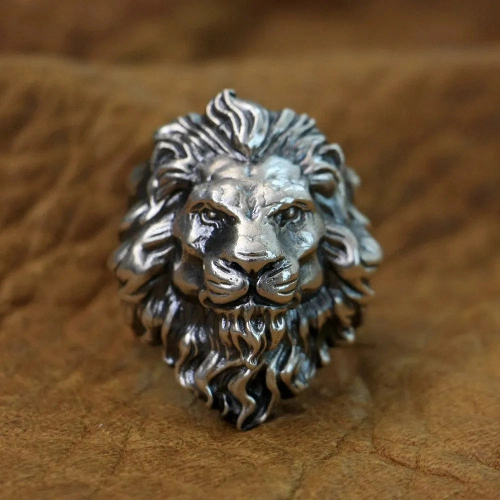 925 sterling silver lion ring | timeless jewelry by clearquartzshop