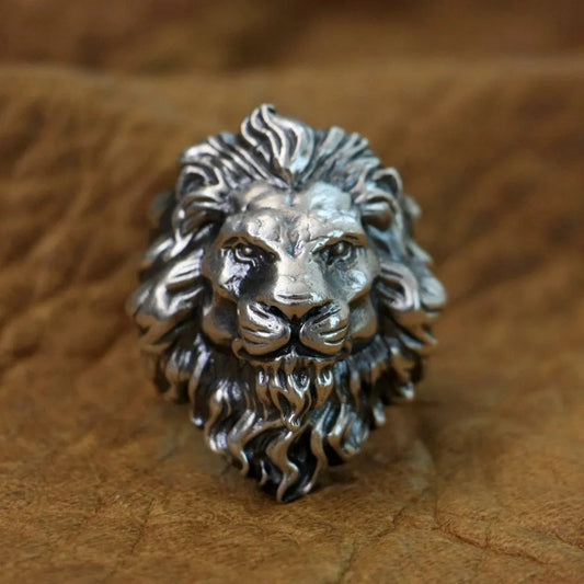 925 sterling silver lion ring | timeless jewelry by clearquartzshop
