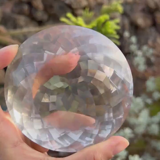 1875 carat flawless large indian clear quartz brilliant faceted gemstone - clearquartzshop