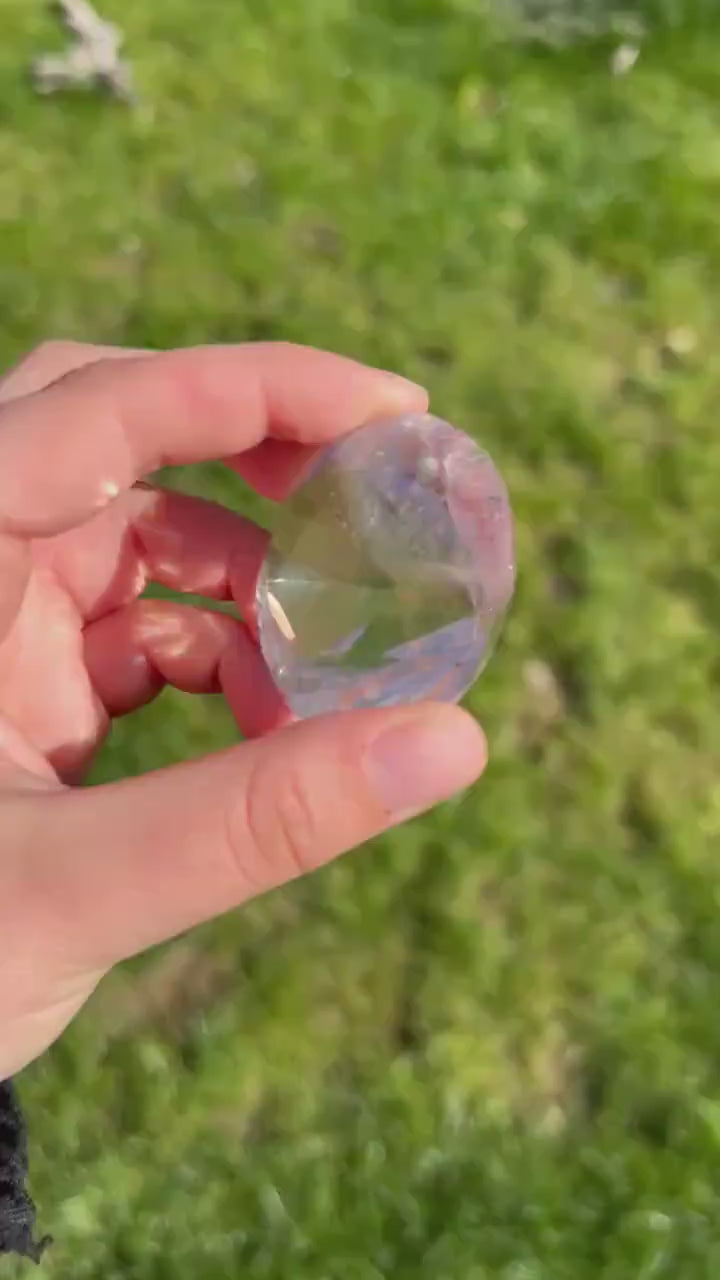 325 carat brazilian clear quartz brilliant faceted gemstone - clearquartzshop